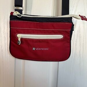 Sherpani Red and Black Crossbody Bag